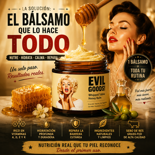 EVIL GOODS!™ Bálsamo de Sebo y Miel 7 En 1