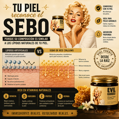 EVIL GOODS!™ Bálsamo de Sebo y Miel 7 En 1